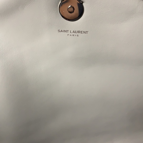 Large Loulou Chain Bag PearlGray Matelassé Leather - Picture 10 of 16